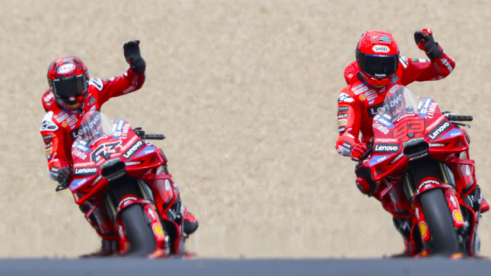 Pecco Bagnaia, Marc Marquez, Ducati Lenovo Team, French MotoGP, Le Mans